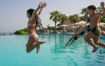 Cove Rotana Ras Al Khaimah family at the pool